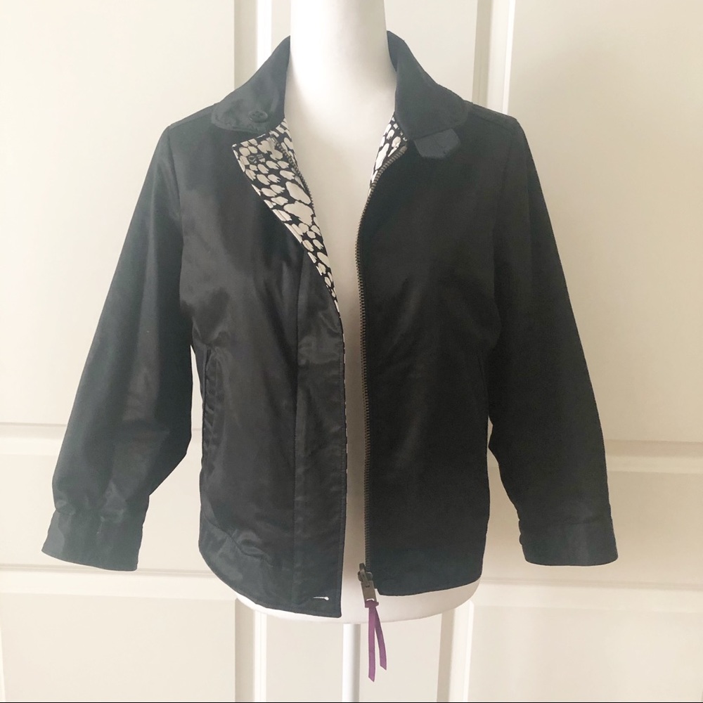 Coach 1941 Reversible Military Floral Silk Blouson Jacket Size Small - Picture 9 of 10